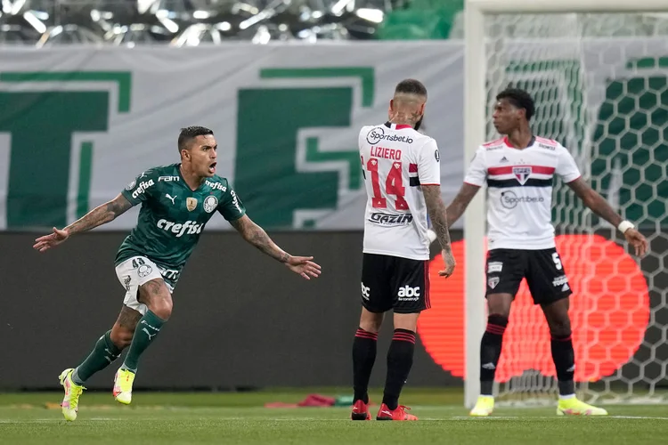 Na semi, Palmeiras vai enfrentar o River Plate (Argentina) ou o Atlético-MG, que fazem o jogo de volta hoje (18) (Pool / Equipe/Getty Images)