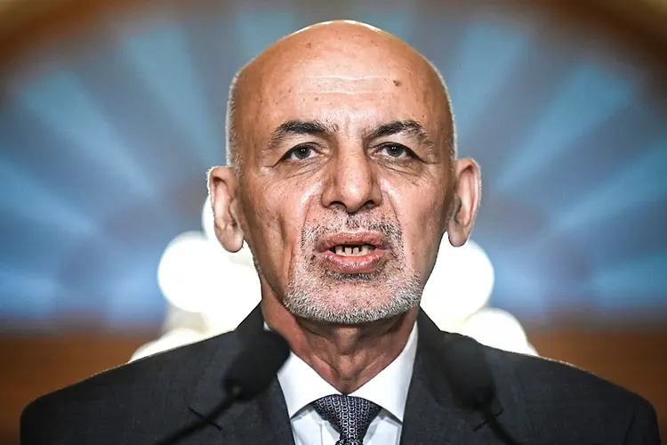 O ex-presidente afegão Ashraf Ghani: fuga do país após tomada do Talibã (AFP/AFP)