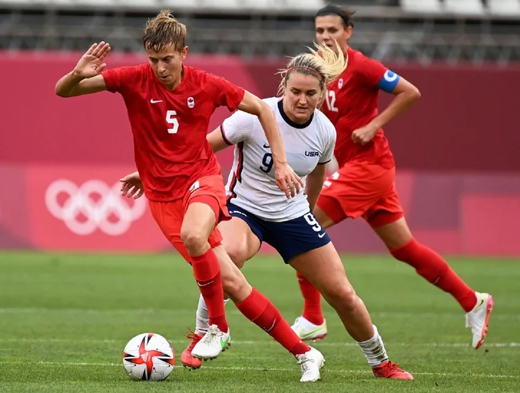 A jogadora canadense Quinn

 (AFP/AFP)