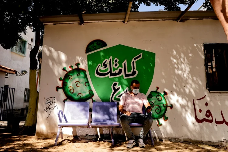 Palestina: só 13% da população de 5 milhões de pessoas tomou ao menos uma dose (AFP/AFP)