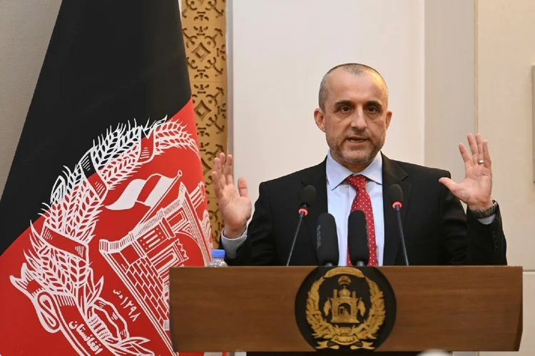 O ex-vice-presidente Amrullah Saleh em Cabul, Afeganistão, em 4 de agosto de 2021 (AFP/AFP)