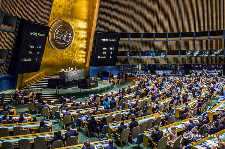 Assembleia Geral da ONU deste ano não será uma tábua de salvação econômica, e a variante delta ainda oferece risco. (Lucas Jackson/Reuters)