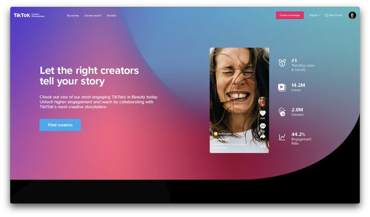 TikTok Creator Marketplace (TikTok/Divulgação)