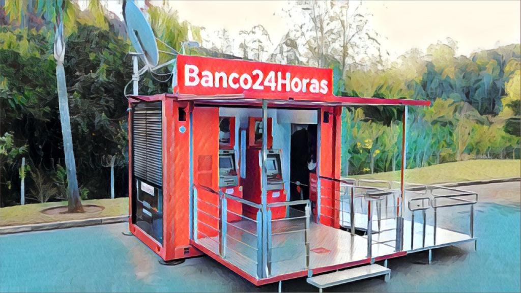Aos 40 anos e com 24.000 ATMs instaladas mais caminhões 24Horas, a TecBan lança o contêiner 24Horas; o primeiro já funciona na cidade de Abaetetuba, no Pará (Divulgação/Divulgação)