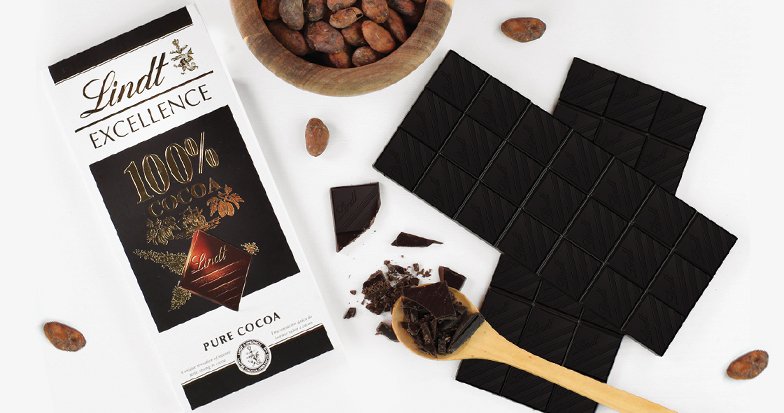 Lindt aposta em lançamento de chocolate 100% cacau