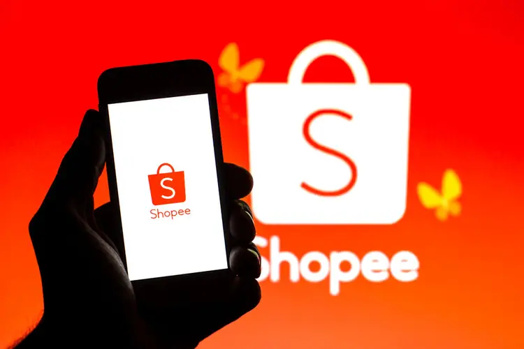 Shopee: As operações locais da Shopee na América Latina têm ganhado tração e a empresa foi citada como um dos três principais destinos de compra online por 37% dos consumidores no ano passado (LightRocket/Getty Images)