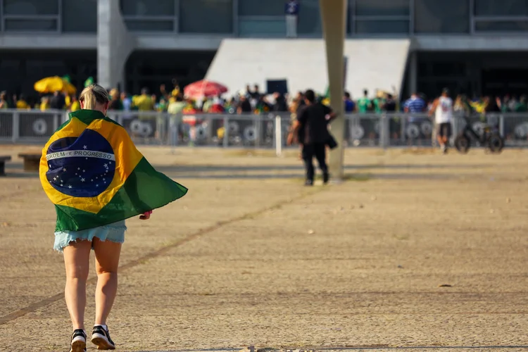 Manifestações de 7 de setembro em Brasília. (NurPhoto/Getty Images)