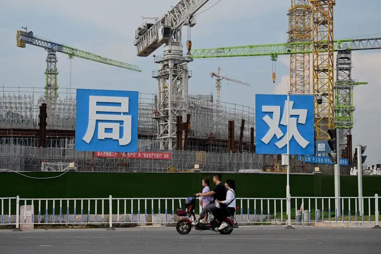 Construção civil: setor é desafio para a economia chinesa. (NOEL CELIS/AFP/Getty Images)