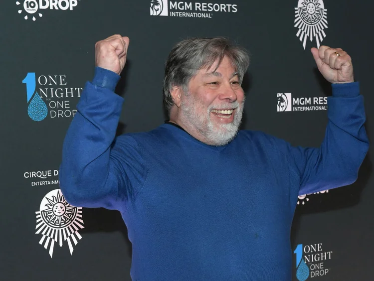 Steve Wozniak, cofundador da Apple, em evento (Bryan Steffy/Getty Images)