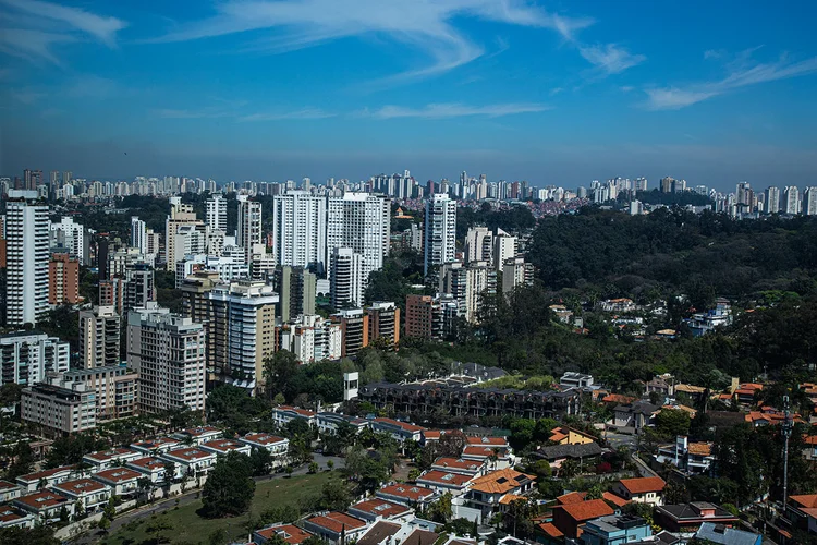 Vista aérea de São Paulo: conheça bairros onde preço do aluguel é mais distante do real (Leandro Fonseca/Exame)