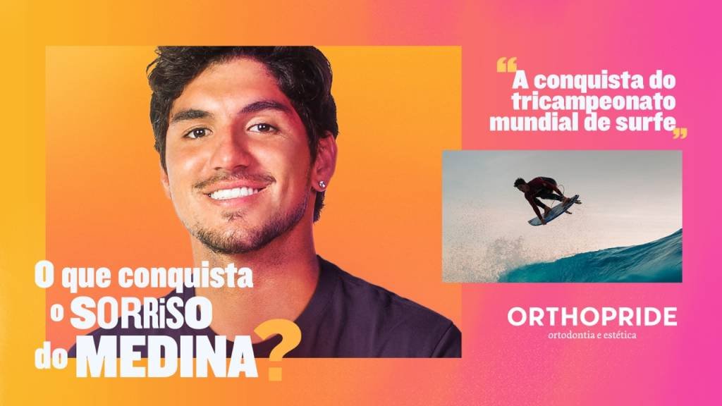 Gabriel Medina empresta sorriso para nova campanha da Orthopride