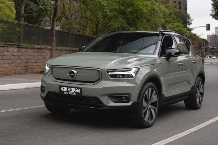 Volvo XC40 é o carro elétrico mais vendido no primeiro semestre deste ano, com 629 emplacamentos (Volvo/Divulgação)