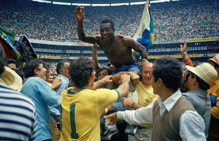 Pelé na Copa de 1970: quatro gols e muitas assistências (Alessandro Sabattini/Getty Images)