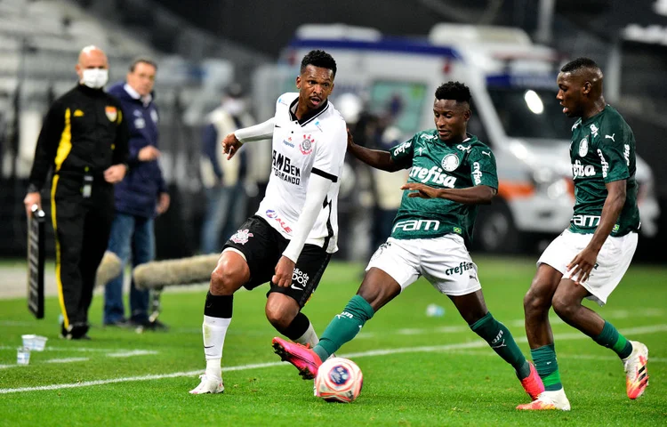 Corinthians e Palmeiras. (MB Media / Colaborador/Getty Images)