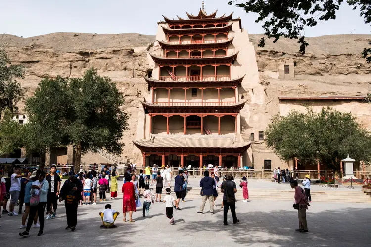 Grutas de Mogao, na China (VW Pics/Getty Images)