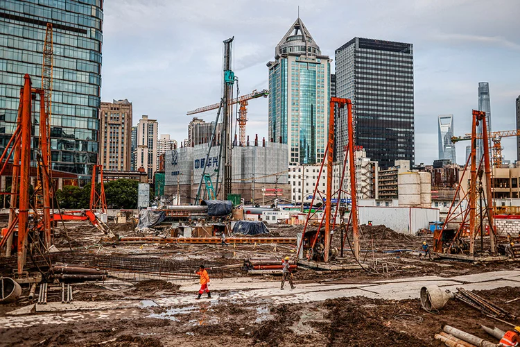 Construção em Xangai, China. (Aly Song/Reuters)