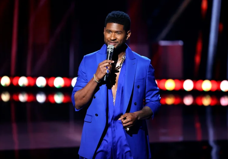 O cantor Usher em Los Angeles. (AFP/AFP)