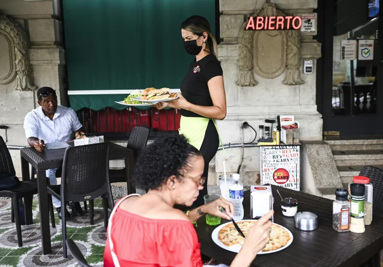 Restaurante em Havana, em 24 de setembro de 2021

 (AFP/AFP)