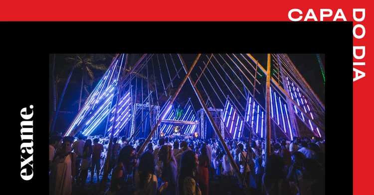 Festa de réveillon Mareh, que neste ano acontece em Boipeba, no sul da Bahia; ingressos estão esgotados (Felipe Gabriel/Divulgação)