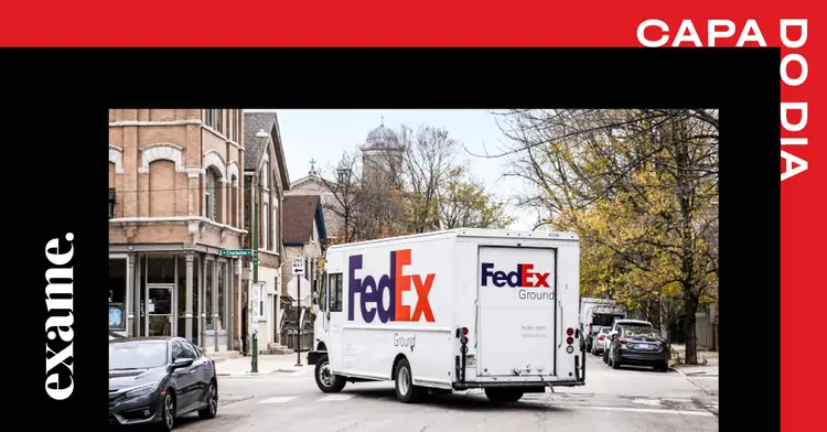 Caminhão de entregas da FedEx nos Estados Unidos: Os preços das rotas aumentaram 50% em relação a apenas alguns anos atrás, mas ainda podem trazer retornos de mais de 20% ao ano (Brett Carlsen/BLOOMBERG BUSINESSWEEK)