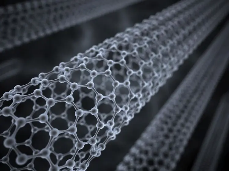 Representação gráfica da estrutura dos nanotubos de carbono (Ilustração/Reprodução)