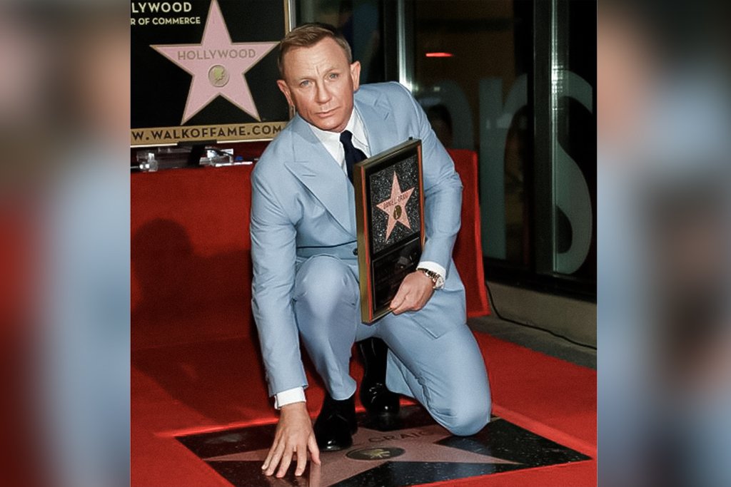 Daniel Craig inaugura estrela na Calçada da Fama após dizer adeus a 007