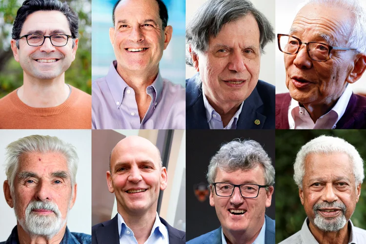 Ardem Patapoutian e David Julius receberam o Prêmio Nobel de Medicina na segunda-feira. Giorgio Parisi, Syukuro Manabe e Klaus Hasselmann conquistaram o prêmio de Física por seu trabalho para decifrar o caos climático, enquanto Benjamin List e David MacMillan receberam a honraria de Química, por desenvolverem uma ferramenta para construir moléculas. (Cortesia de Ardem Patapoutian e UCSF/Noah Berger/Divulgação via REUTERS REUTERS/Remo Casilli/Mike Segar/Fabian Bimmer/Wolfgang Rattay/Eduardo Munoz/Henry Nicholls/Reuters)