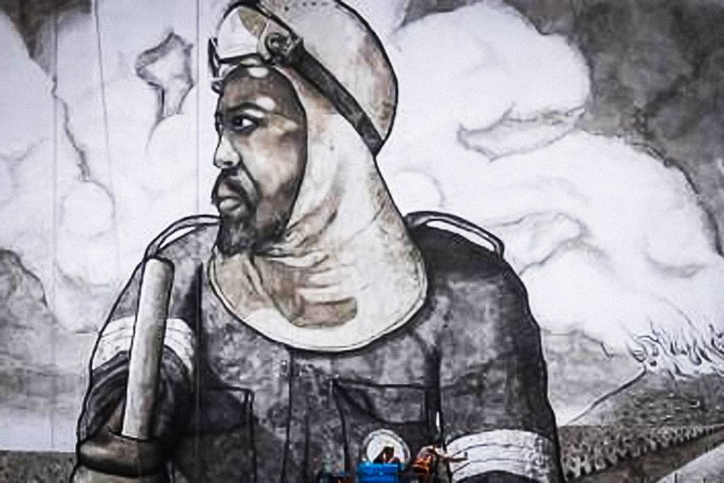 Artista usa cinzas da floresta amazônica para criar mural em São Paulo