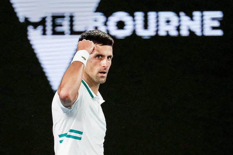 Djokovic durante final do Aberto da Austrália em fevereiro deste ano. (Asanka Brendon Ratnayake/Reuters)