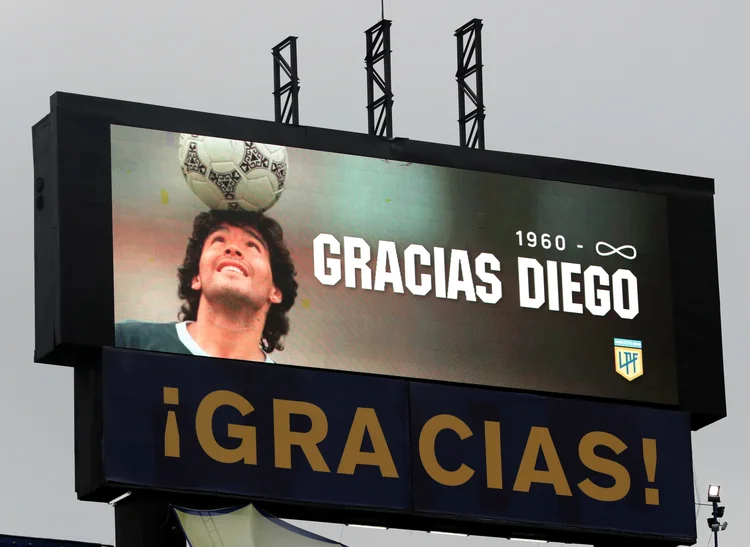 Lenda do futebol, Maradona morreu em novembro de 2020, aos 60 anos (Alejandro Pagni/Reuters)