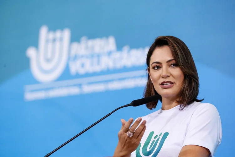 Michelle Bolsonaro: a investigação em relação à atuação da primeira-dama será realizada dentro de um inquérito que apura irregularidades na Caixa (Alan Santos/PR/Flickr)