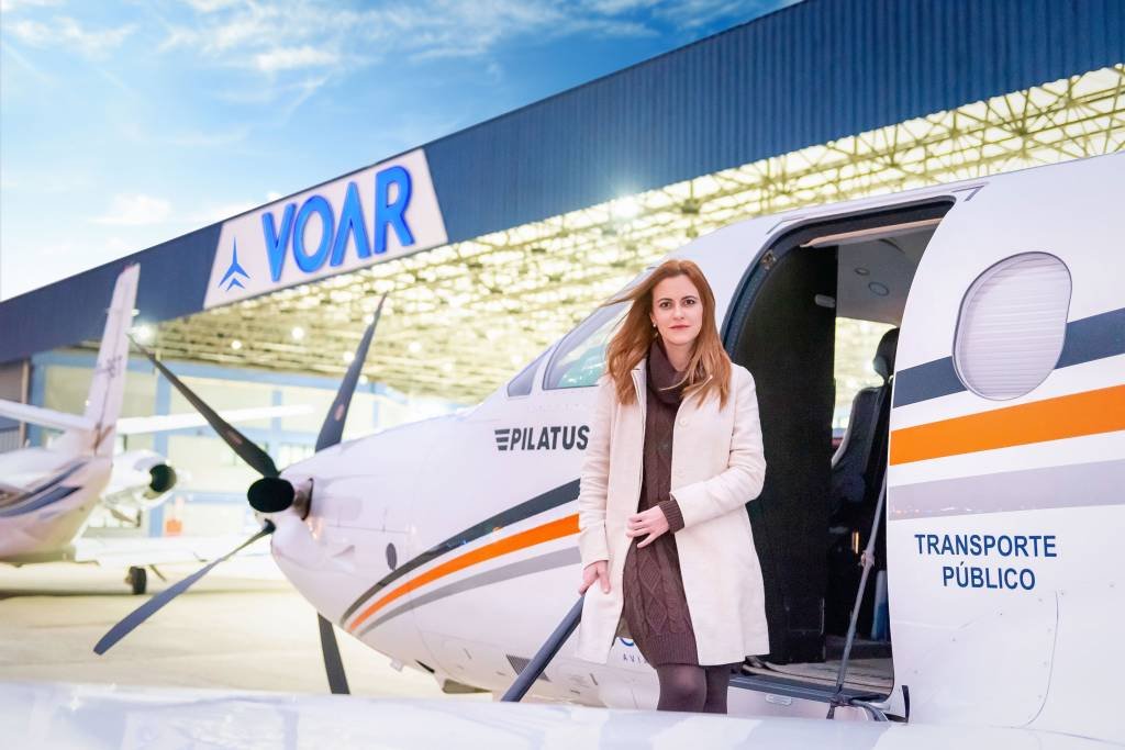 Alessandra Abrão, CEO da Voar Aviation: com compra da Icon, empresa goiana chega forte ao sudeste (Voar Aviation/Divulgação)