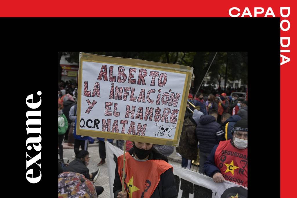Inflação chega a 52% na Argentina e desvalorização do peso bate recorde (JUAN MABROMATA/AFP/Getty Images/Getty Images)