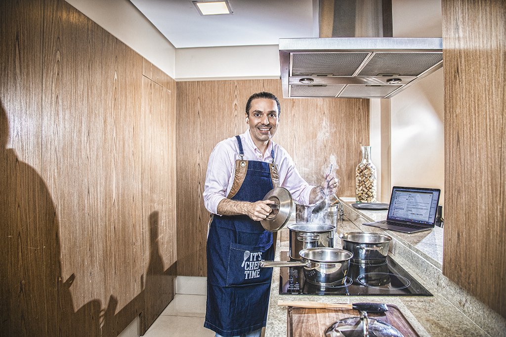 Ricardo Mucci, CEO da Cisco: “Ganhei proficiência para cozinhar a refeição do dia a dia.” (Leandro Fonseca/Exame)
