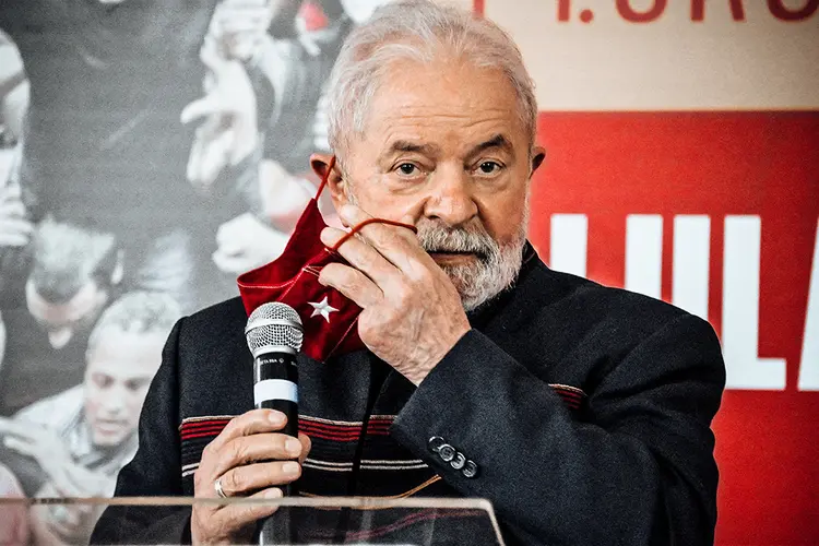 Lula: durante a entrevista, ele voltou a afirmar que ainda não bateu o martelo sobre sua candidatura à Presidência (NELSON ALMEIDA / AFP/Getty Images)