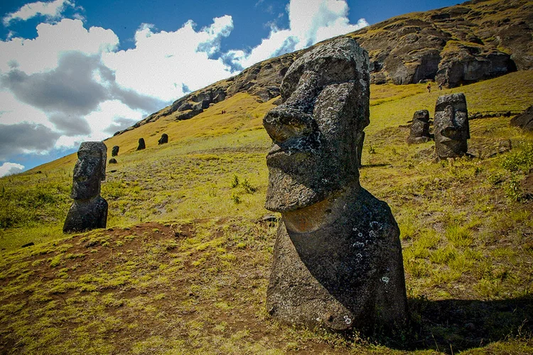 Ilha de Páscoa, fechada para os turistas desde março de 2020.  (MARTIN BERNETTI/AFP/Getty Images)