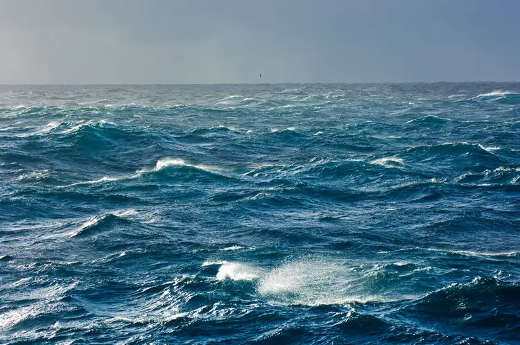Oceano: A equipe, que chegou ao Mar de Chukotka no dia 26 de julho, está em pleno andamento com suas pesquisas (Mike Hill/Getty Images)