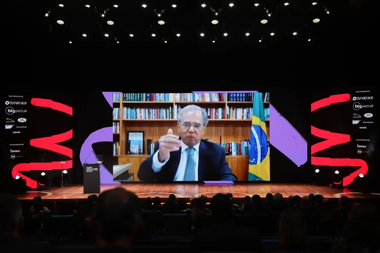 Ministro Paulo Guedes, no Melhores e Maiores. (Leandro Fonseca/Exame)