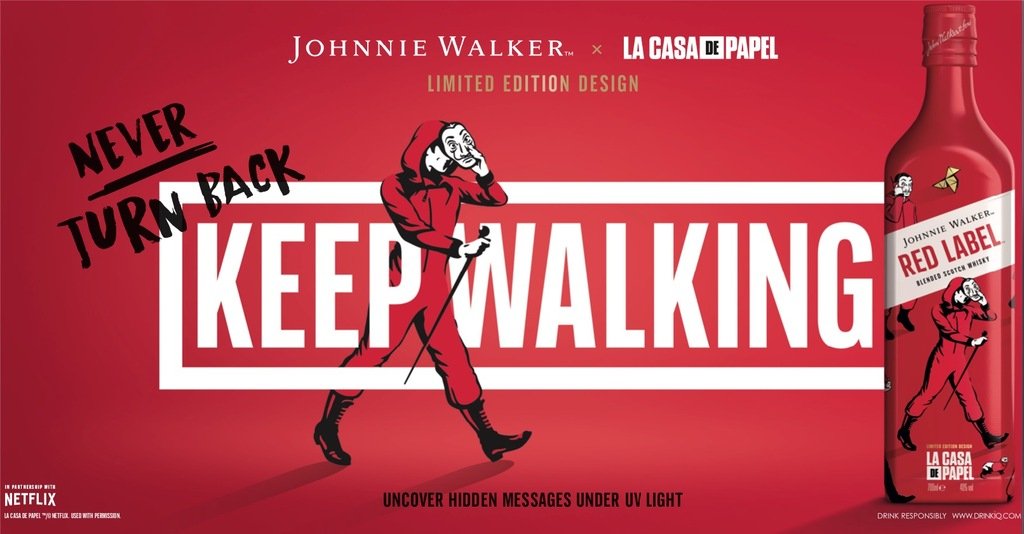 Johnnie Walker lança edição de Red Label inspirada em La Casa de Papel