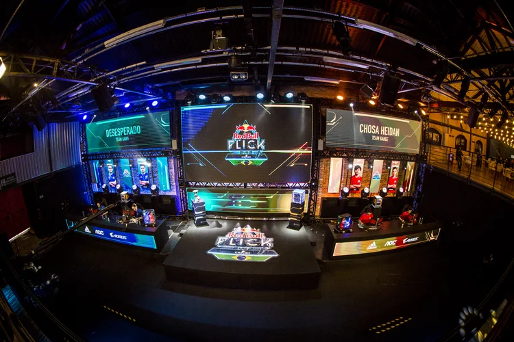 Venue at the Red Bull Flick Brazil Final live from BBL e-Sports in Sao Paulo, Brazil on August 1, 2021 (Red Bull/Divulgação)