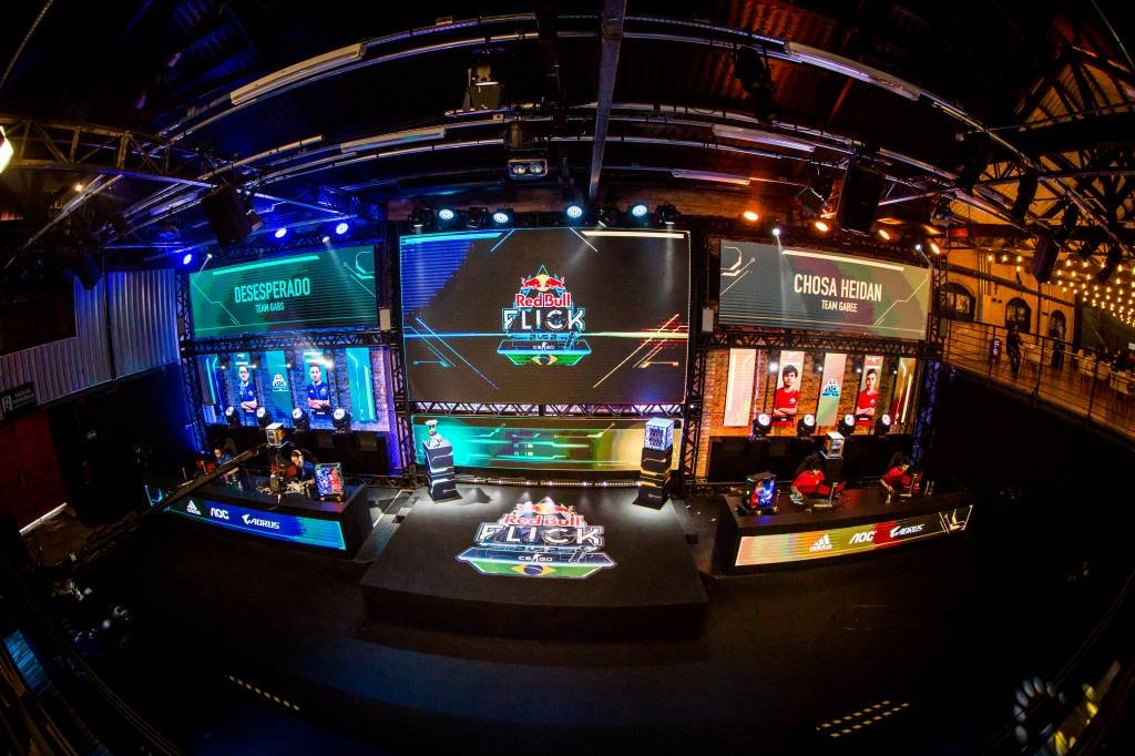 Venue at the Red Bull Flick Brazil Final live from BBL e-Sports in Sao Paulo, Brazil on August 1, 2021 (Red Bull/Divulgação)