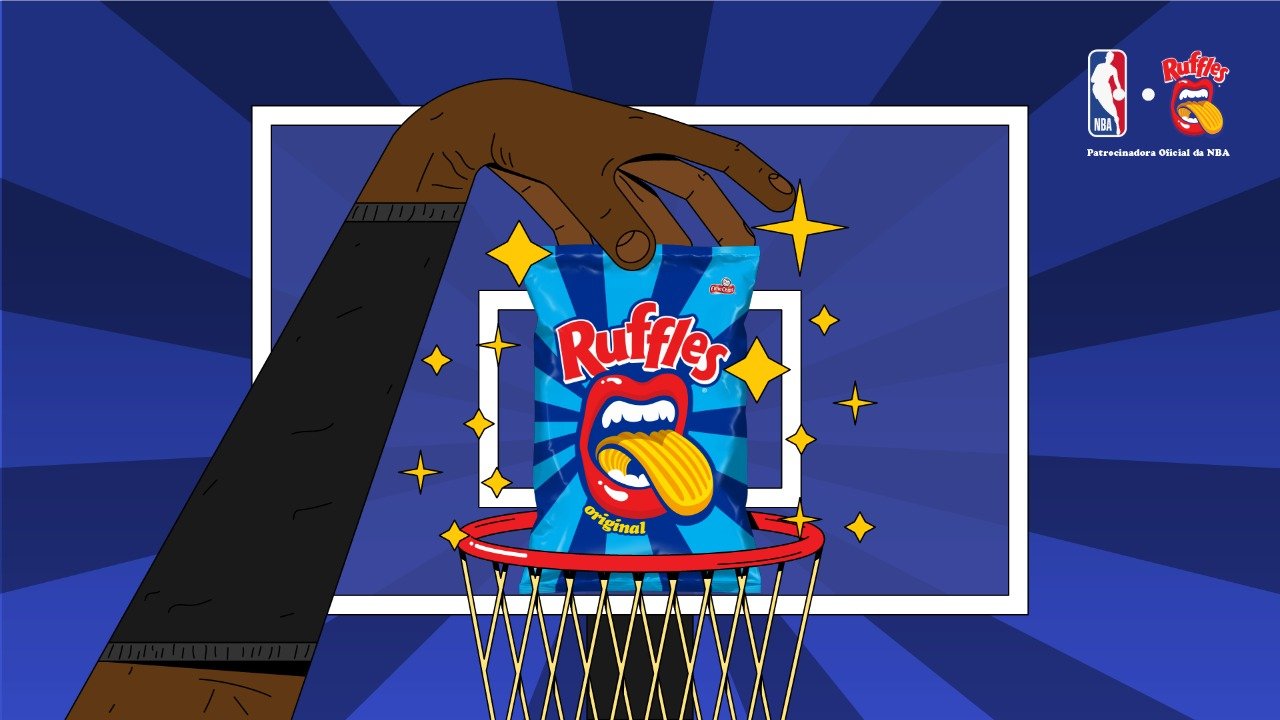 RUFFLES®️ anuncia acordo e passa a ser o snack oficial da NBA no Brasil