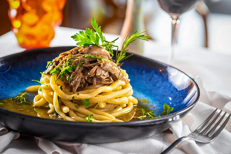Strozzapreti ao molho Pato do restaurante Des Cucina. (Gladstone Campos/Divulgação)