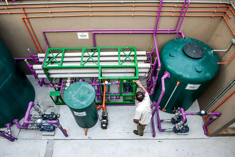 Tanque de tratamento de água: transformação é o "core" da General Water (General Water/Divulgação)