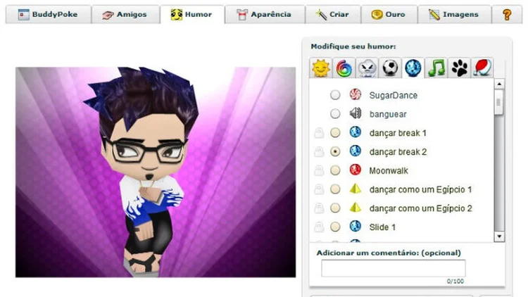 Buddy Poke: ferramenta fez tanto sucesso que foi parar no Facebook. (Orkut/Reprodução)