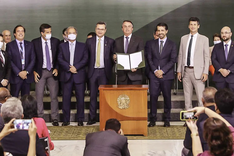 O presidente da República, Jair Bolsonaro, participa de lançamento do Programa de Crescimento Verde do Governo Federal (Fabio Rodrigues/Agência Brasil)