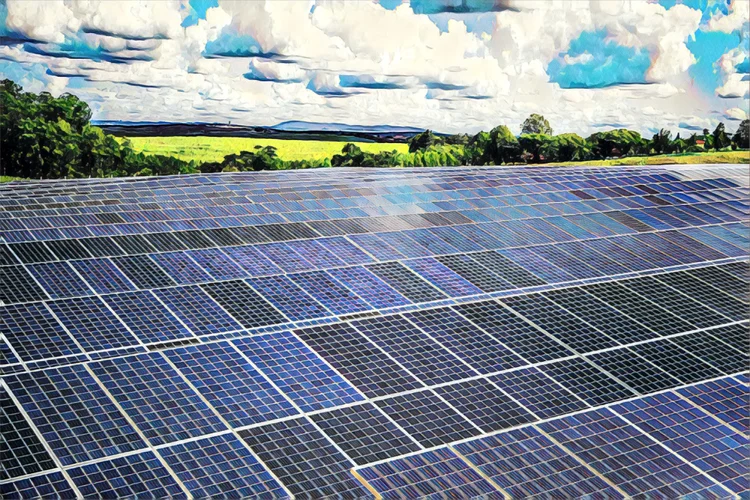 Fazenda de energia: obra para Solar do Sertão, com mais 1.000 painéis, contou com 1.600 pessoas no pico (Amanda Perobelli/Reuters)