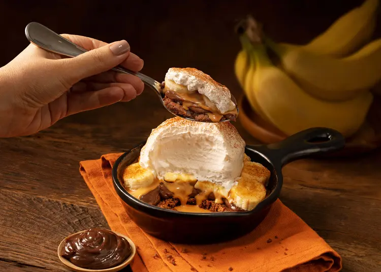 Choco Cinnamon Banoffee: nova sobremesa do Outback  (Outback/Divulgação)