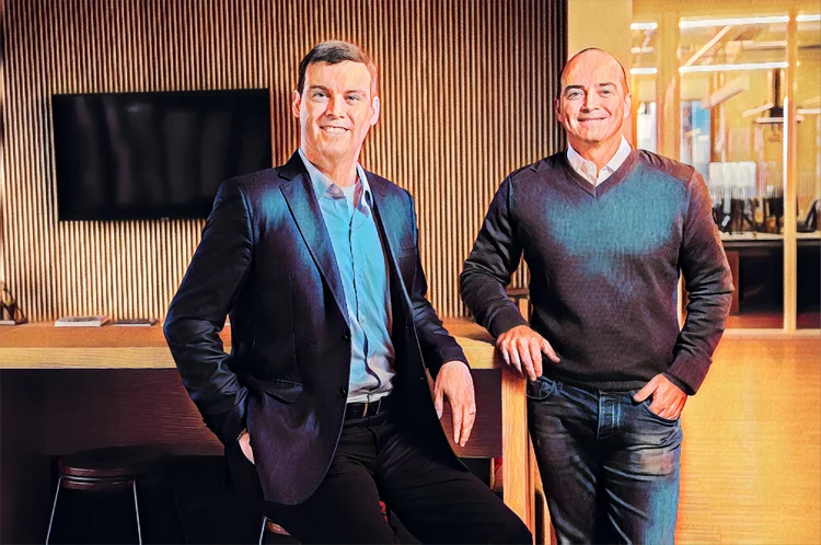 Alexandre Sieira e Felipe Bouças, da Tenchi: empreendedores trabalham juntos há 20 anos e fundaram juntos duas empresas na área de segurança digital, a Cipher e a Niddel
 (Tenchi/Divulgação)