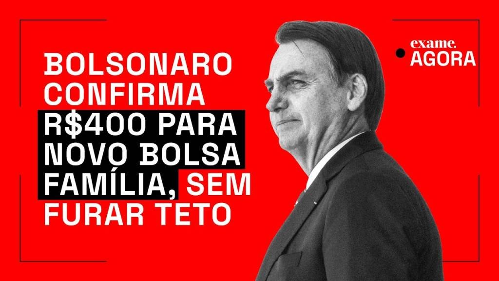 Bolsonaro confirma R$ 400 para novo Bolsa Família, sem "furar" teto